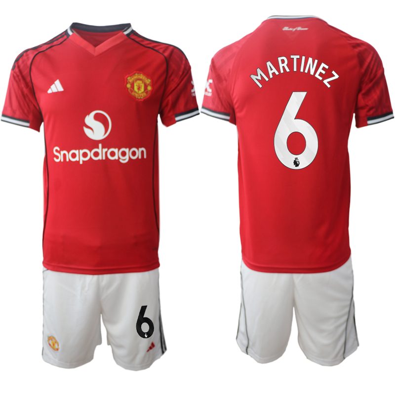 Men 2025-2026 Club Manchester United home Red #6 Soccer Jersey->manchester united jersey->Soccer Club Jersey